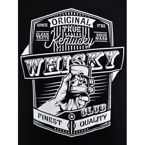 Vīriešu T-krekls Noviti "Whiskey" (melns)