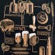 Men's T-shirt Noviti "Beer" (black)