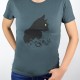 Women's T-shirt Noviti "Cat" (grey)