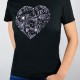 Women's T-shirt Noviti "Heart" (black)