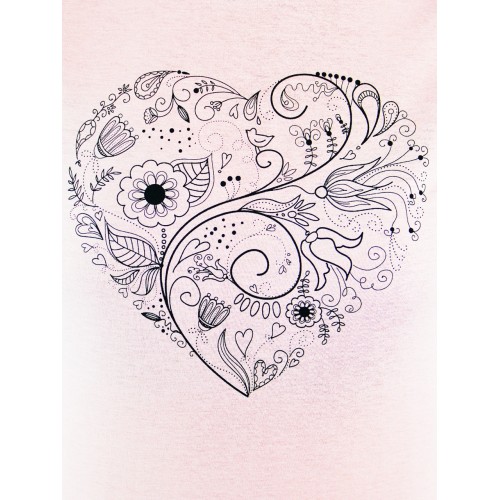 Sieviešu T-krekls Noviti "Heart" (rozā)