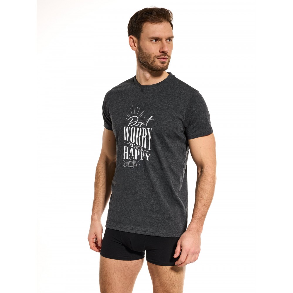 T-shirt "Don't Worry Beer Happy" TT021 (Graphite)