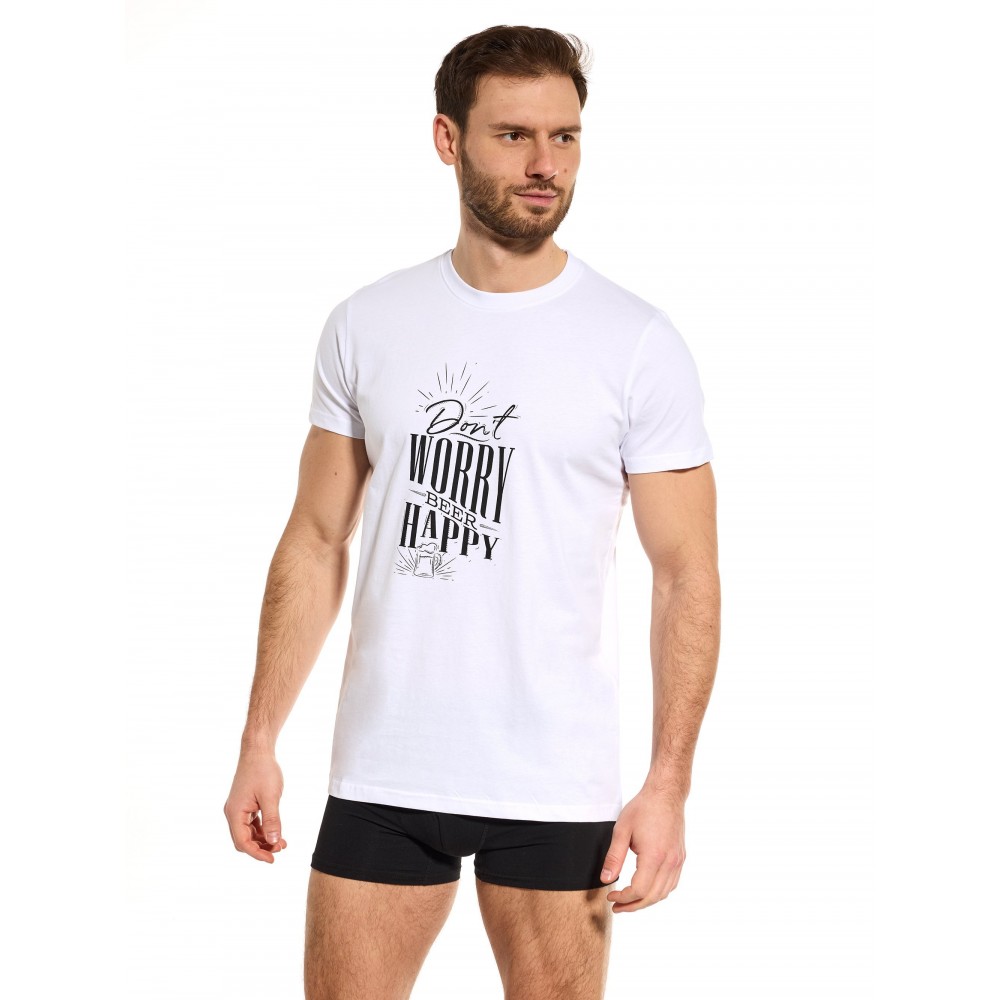 T-krekls "Don't Worry Beer Happy" TT021 (Balts)