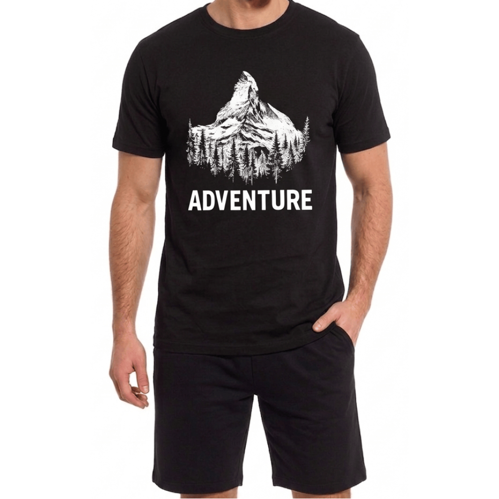 T-krekls "Adventure" TT036 (Melns)