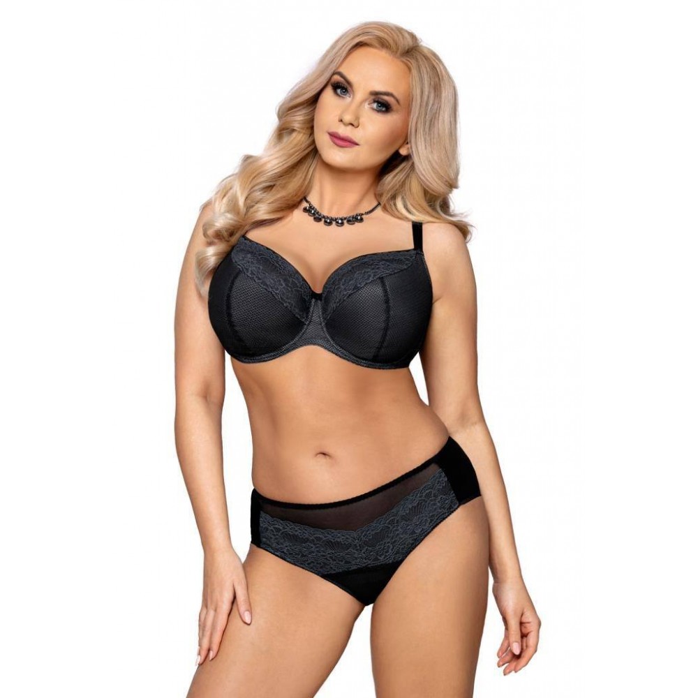 Women's bra VENA (Black/Grey)