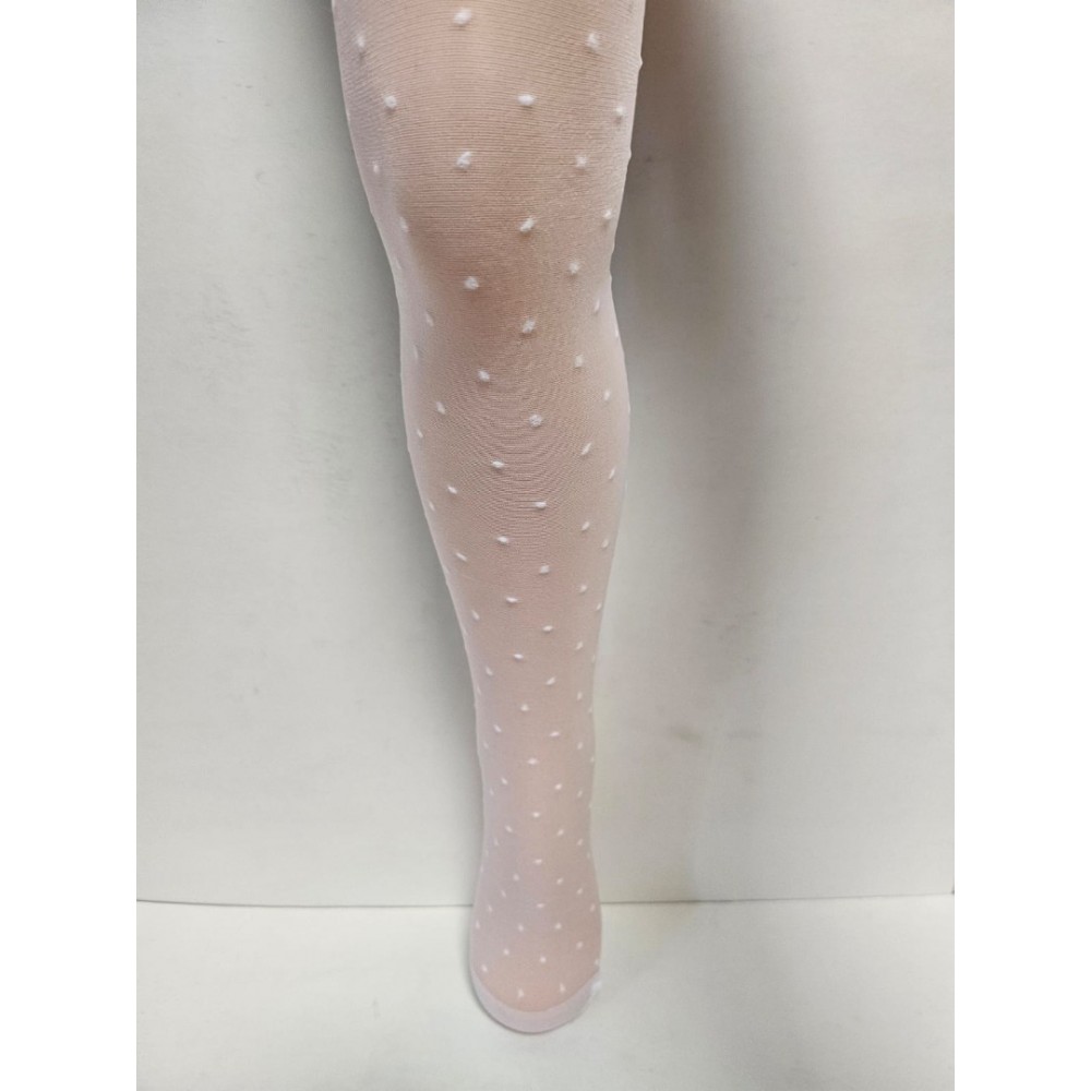 Girls' tights with polka dot pattern YoClub 45 (20 den)
