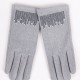  Lady's gloves YO!CLUB RS-089 grey