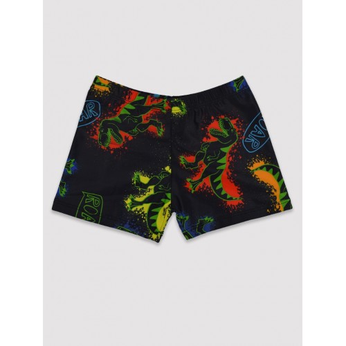 Boys' swimming trunks with dinosaurs Yoclub KC-007 (Navy Blue)