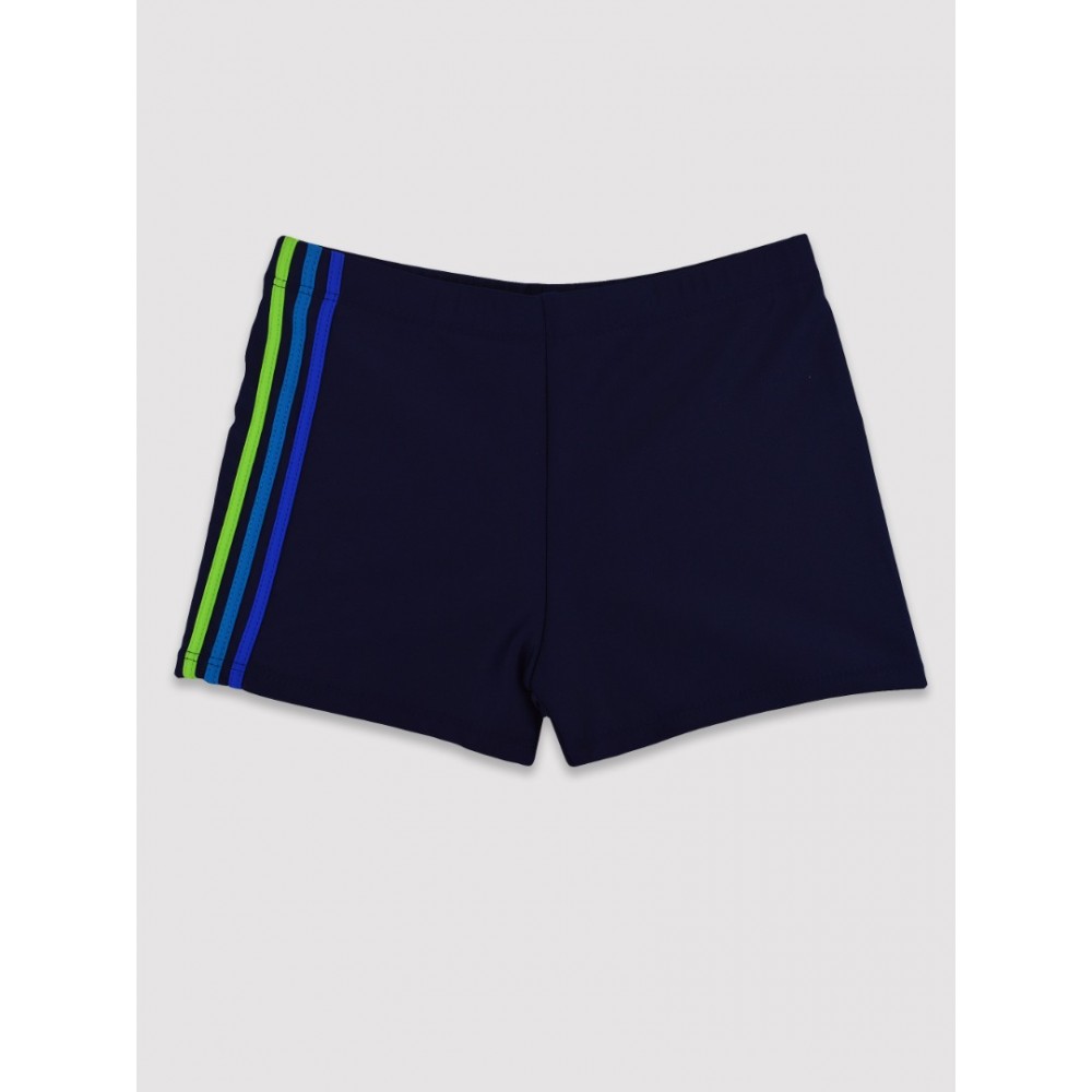 Boys' swimming trunks with 3 stripes Yoclub KC-009 (Navy Blue)