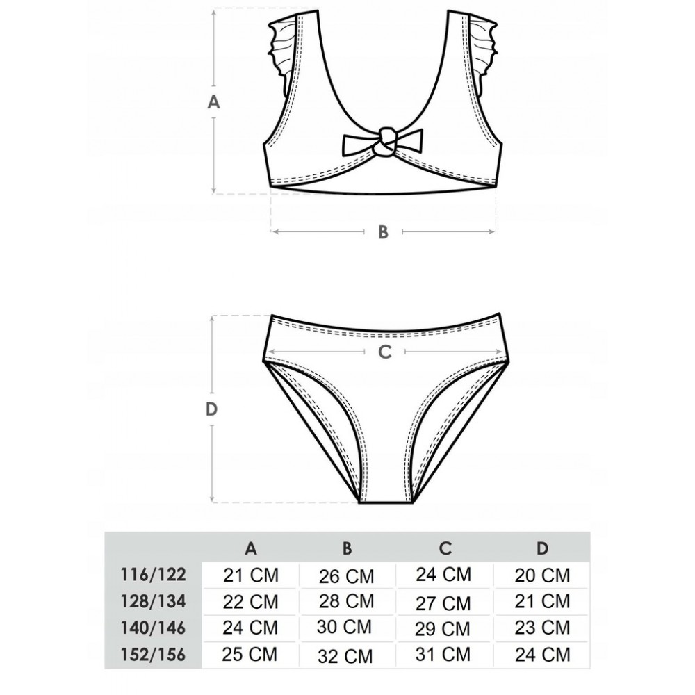 Swimsuit for girls Yoclub KD-36