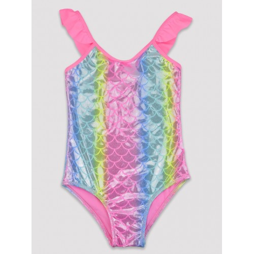 Girls' swimsuit with scales Yoclub KD-015
