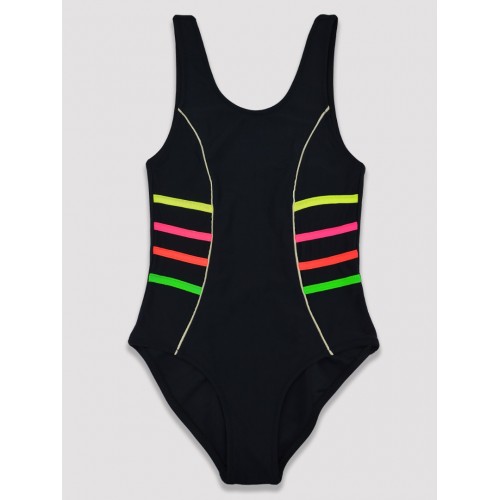 Girls' sport swimsuit Yoclub KD-017 (Black)