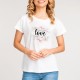 T-krekls YoClub PK-087 Flowers Love(Balta)