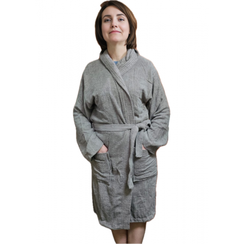 Women's or men's robe with hood (Brown)