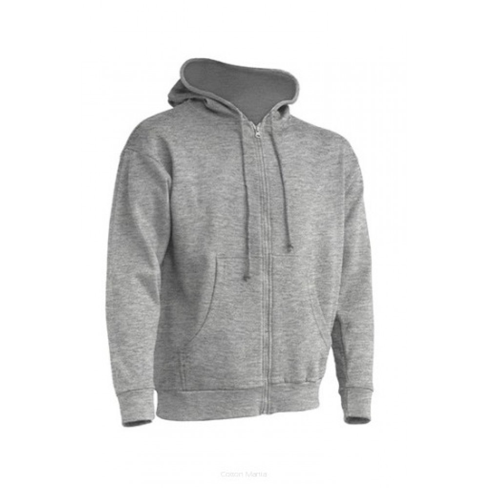 761 Men´s jacket with a hood "Hooded"  (Grey melange)