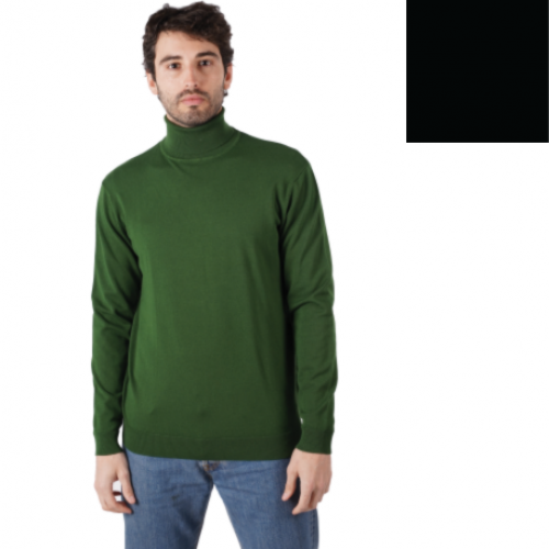 Vīriešu džemperis ar augstu kaklu, mod. 768 (Nero)