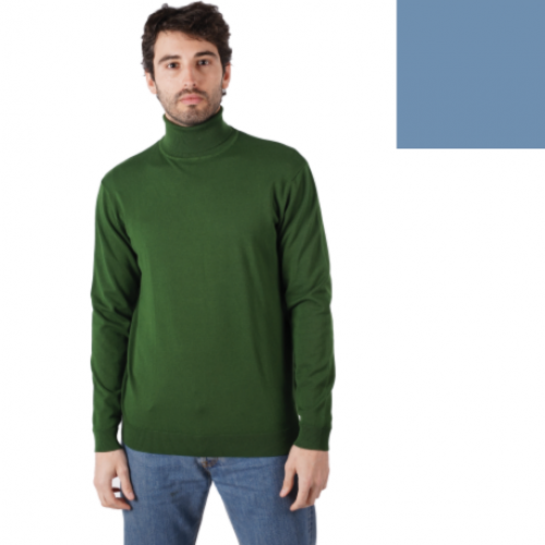 Vīriešu džemperis ar augstu kaklu, mod. 768 (Jeans)