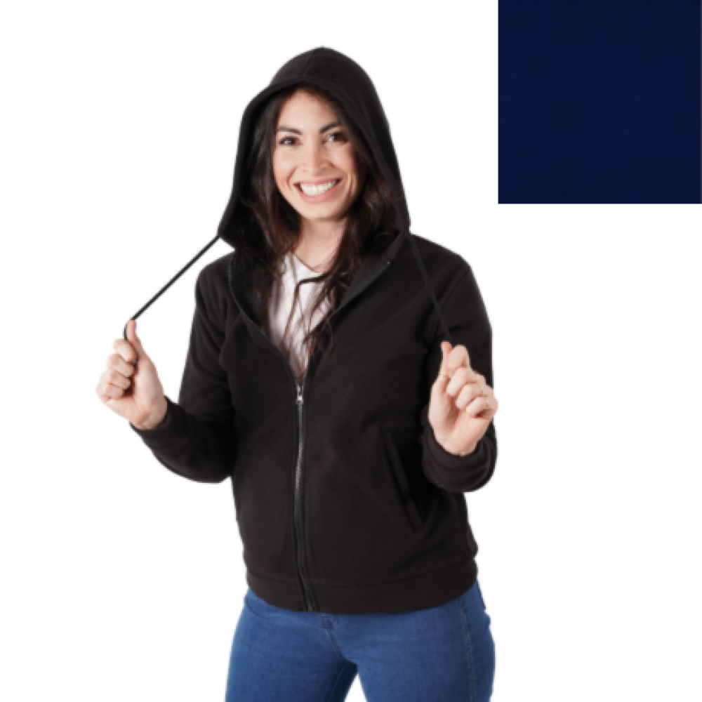 Women's Fleece Jacket with a hood Polar DP65 (Blue Navy)