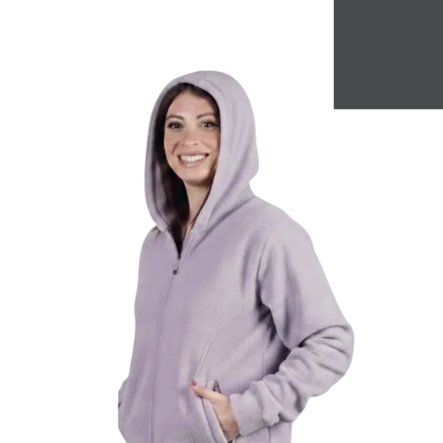 Женская флисовая куртка с капюшоном Polar DP65 (Grigio)