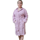 Women's robe with hood (Pink)