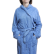 Women's or men's robe with hood (Blue)